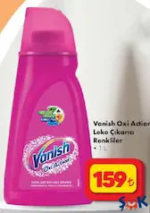 VANİSH OXİ ACTİON LEKE ÇIKARICI 1 L fiyat ve kampanya bilgisi